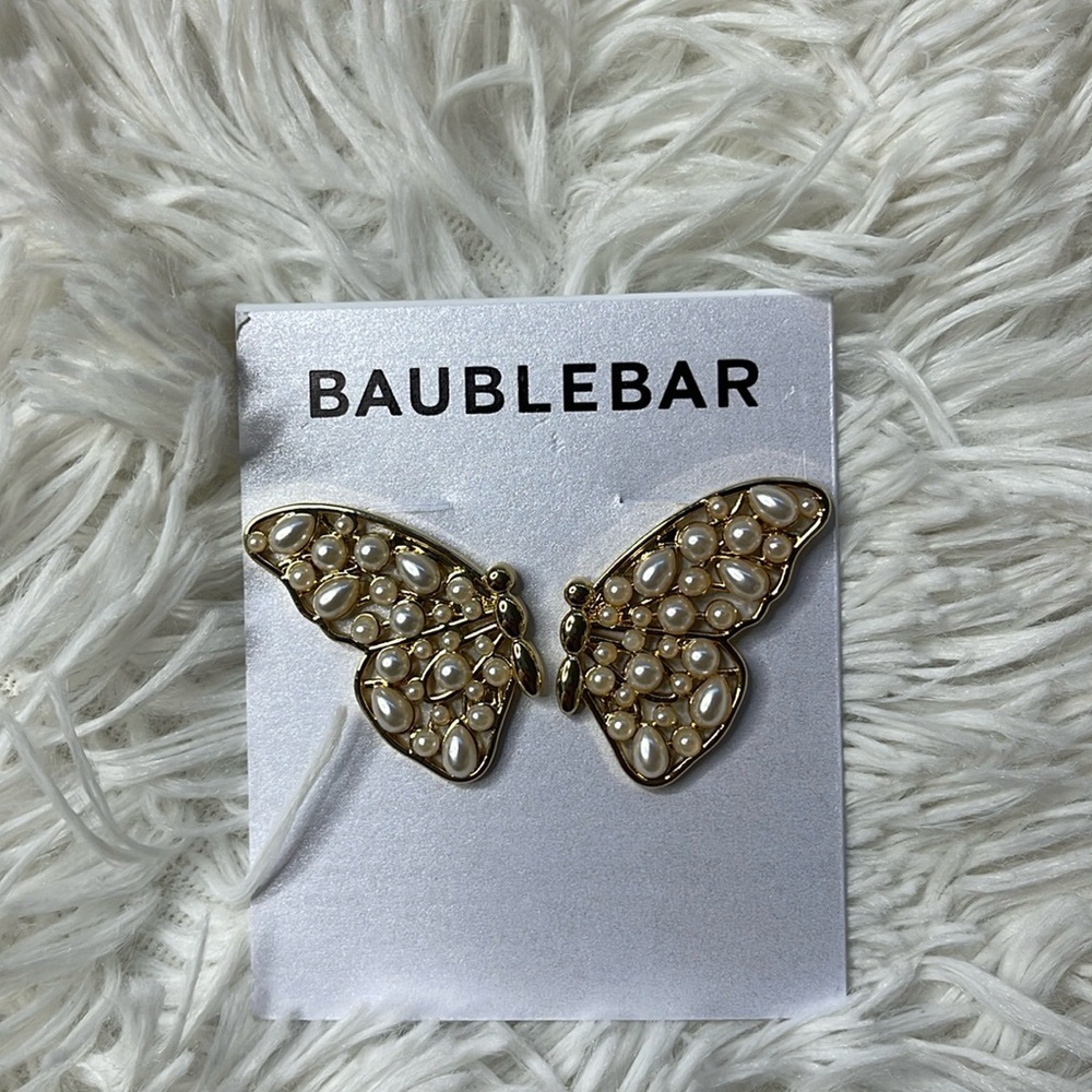 BaubleBar Love Bug Sparks Butterfly Earrings